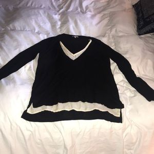 Double layer long sleeve top